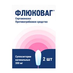 Флюковаг 300 мг суппозитории вагинальные 2 шт