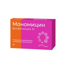 Мономицин 3 г порошок для приготовления раствора для приема внутрь 8 г