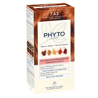 Phyto Крем-краска для волос Тон 7.43 Золотисто-медный блонд