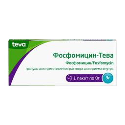 Фосфомицин-Тева гранулы для приема внутрь 3 г пакет 1 шт