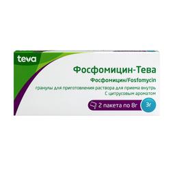 Фосфомицин-Тева гранулы для приема внутрь 3 г пакет 2 шт