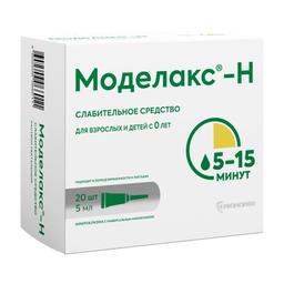 Моделакс-Н раствор ректальный микроклизма 5 мл 20 шт