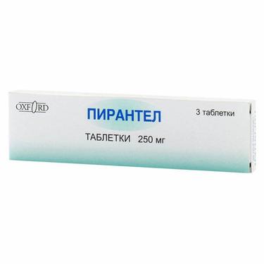 Пирантел 250 мг таблетки 3 шт