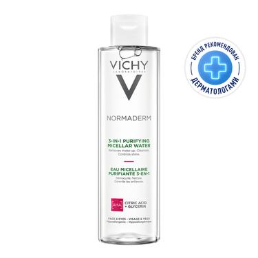 Vichy Normaderm Вода мицеллярная 3в1 для лица и кожи вокруг глаз 200 мл