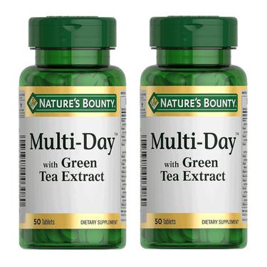Набор 2Х Nature's Bounty Мультидэй с экстрактом листьев зеленого чая таблетки 50 шт