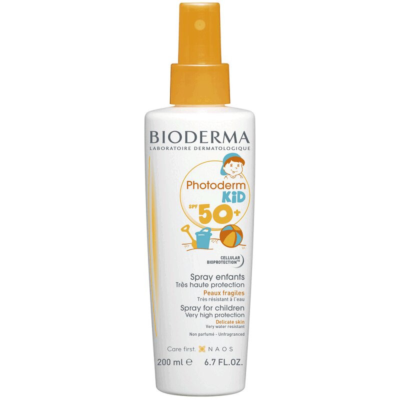 Bioderma Photoderm Kid Спрей детский солнцезащитный SPF 50+ для всех типов кожи 200 мл