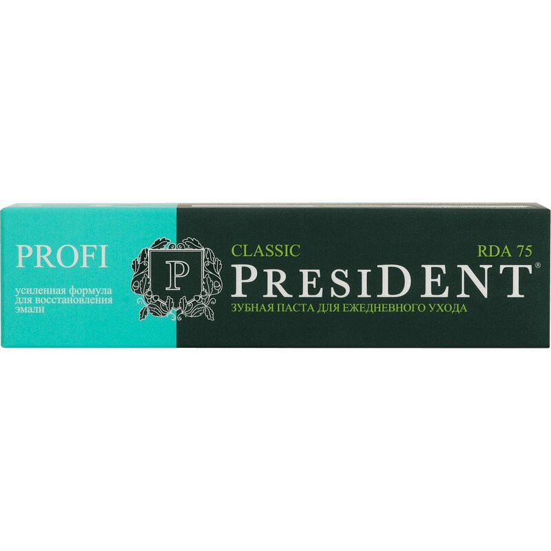 PresiDENT Profi Classic Зубная паста для ежедневного ухода 75 RDA 100 мл