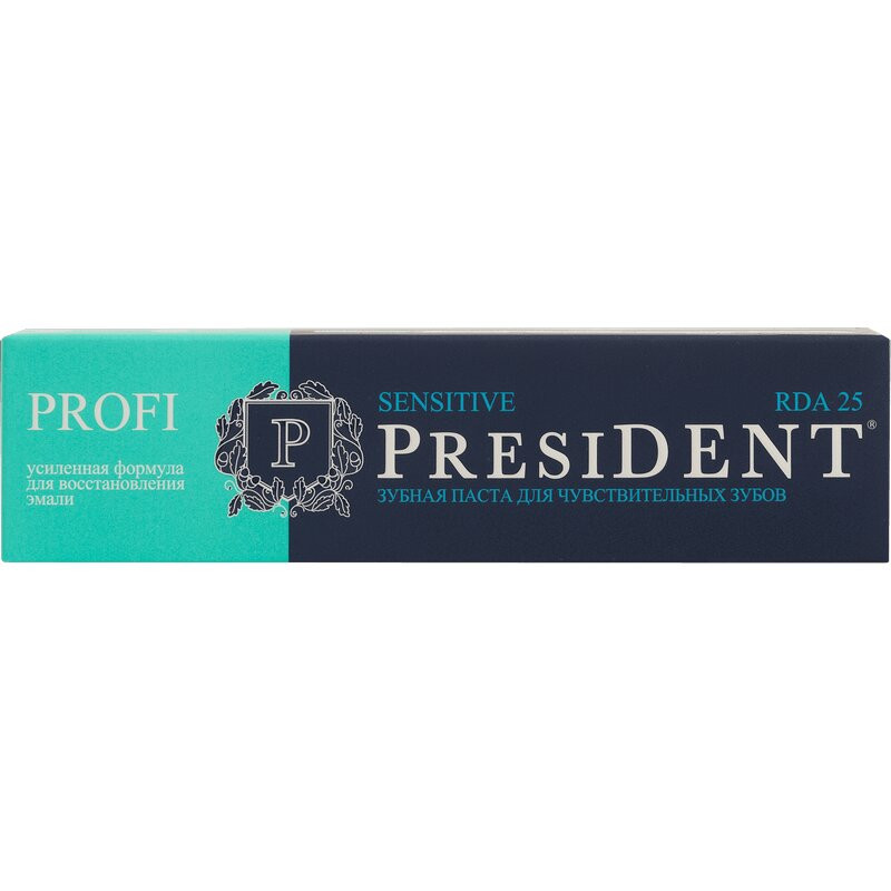 PresiDENT Profi Sensitive Зубная паста для чувствительных зубов 25 RDA 100 мл