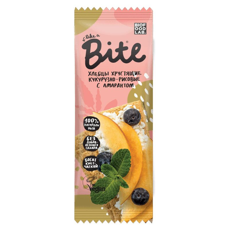 Bite Хлебцы хрустящие кукурузно-рисовые Амарант 30 г