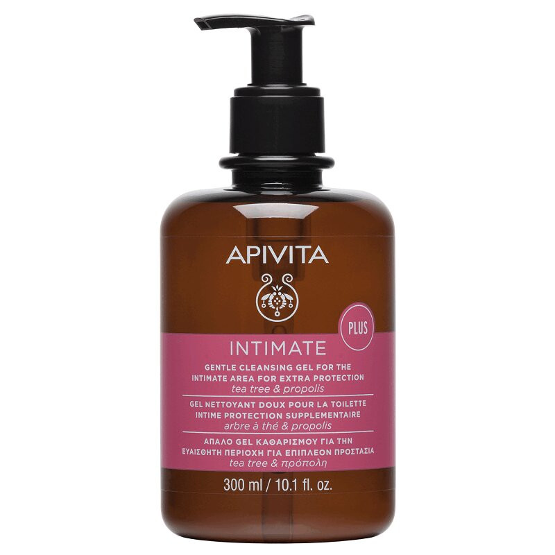 Apivita Intimate Plus Гель мягкий для интимной гигиены Чайное дерево-Прополис 300 мл