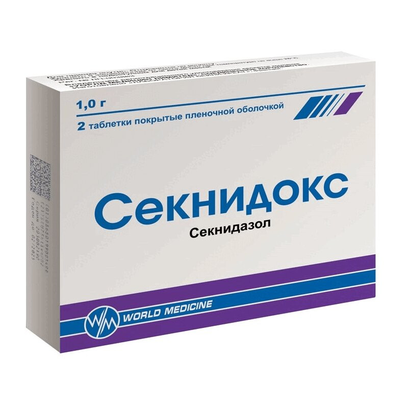 Секнидокс 1 г таблетки 2 шт