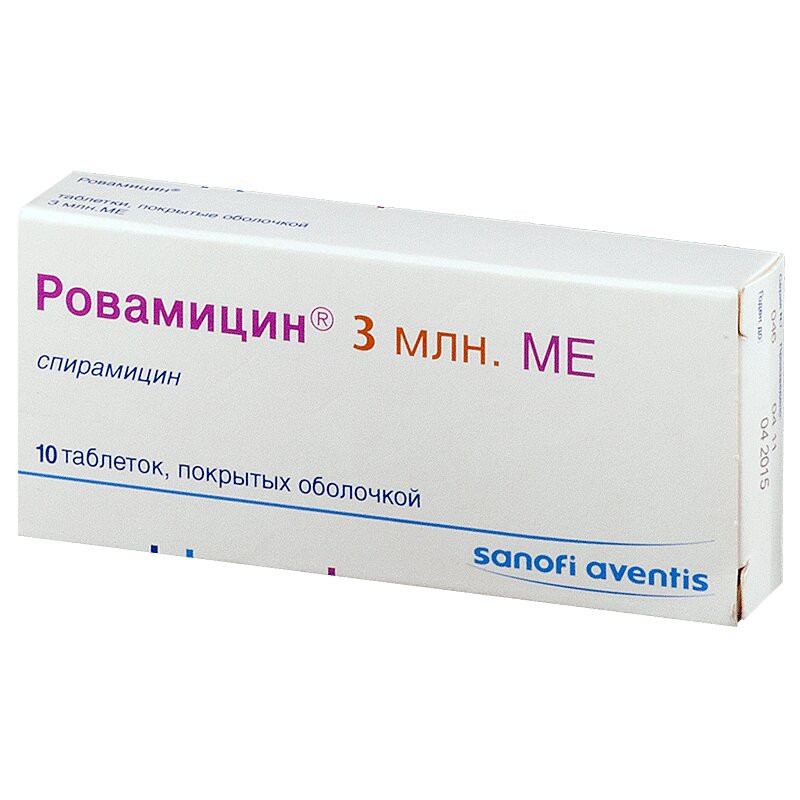 Ровамицин 3000000 МЕ таблетки 10 шт
