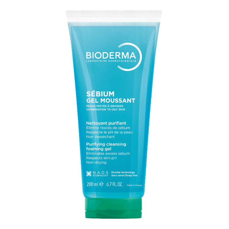 Bioderma Sebium Гель очищающий для жирной и комбинированной кожи 200 мл