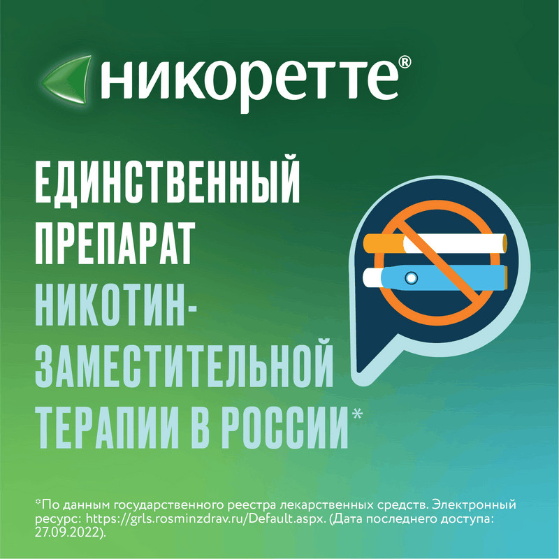 Никоретте 1 мг/доза спрей Мята 150 доз 13,2 мл