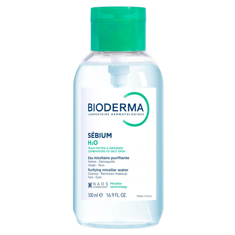 Bioderma Sebium Мицеллярная вода для жирной и проблемной кожи с помпой 500 мл