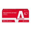 Метопролол Ретард-Акрихин 50 мг таблетки с пролонгированным высвобождением 30 шт
