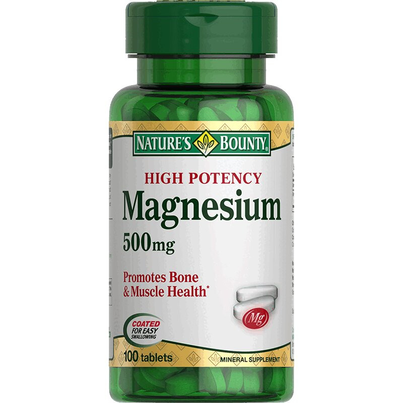Nature's Bounty Магний 500 мг таблетки 100 шт