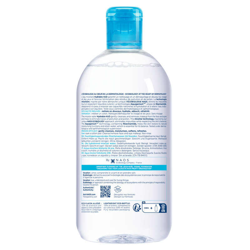 Bioderma Hydrabio Вода мицеллярная для обезвоженной кожи 500 мл