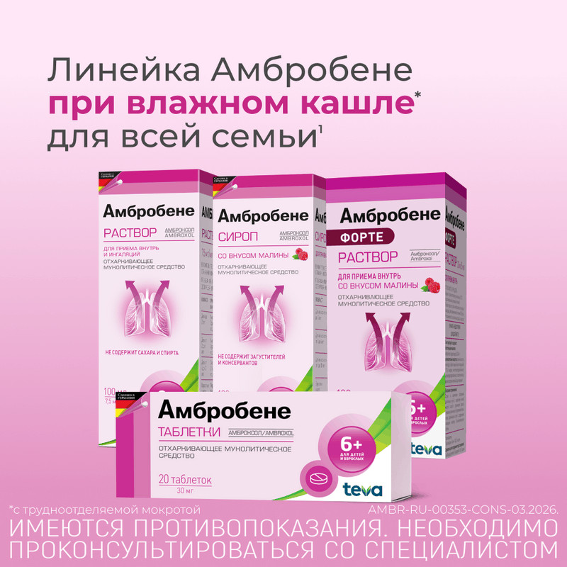 Амбробене 30 мг таблетки 20 шт
