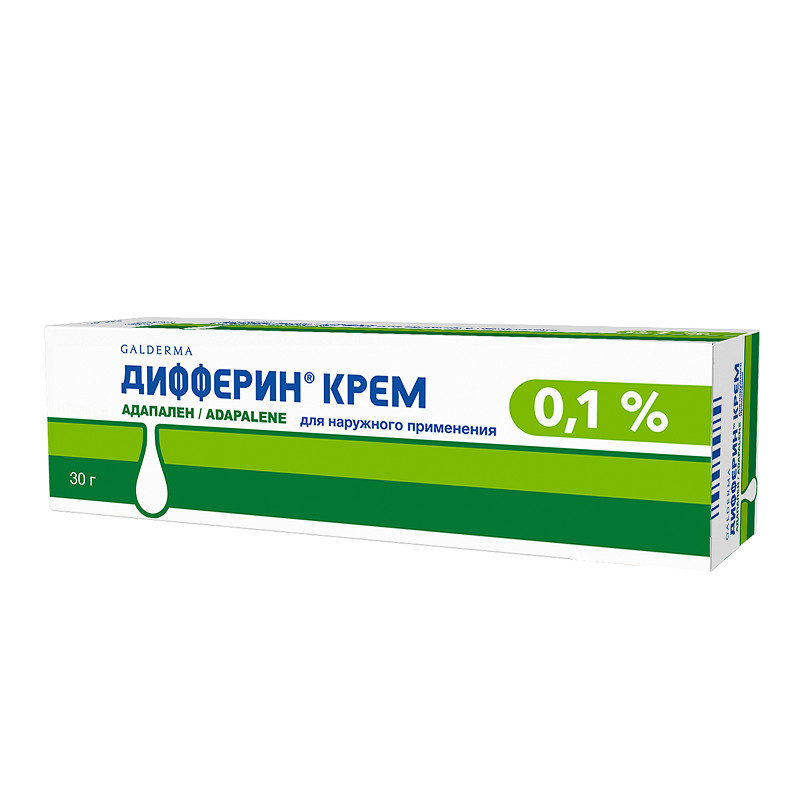 Дифферин 0,1% крем от акне, угрей и черных точек 30 г