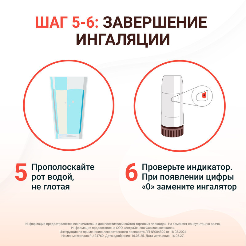 Пульмикорт Турбухалер 200 мкг/доза порошок для ингаляций 100 доз