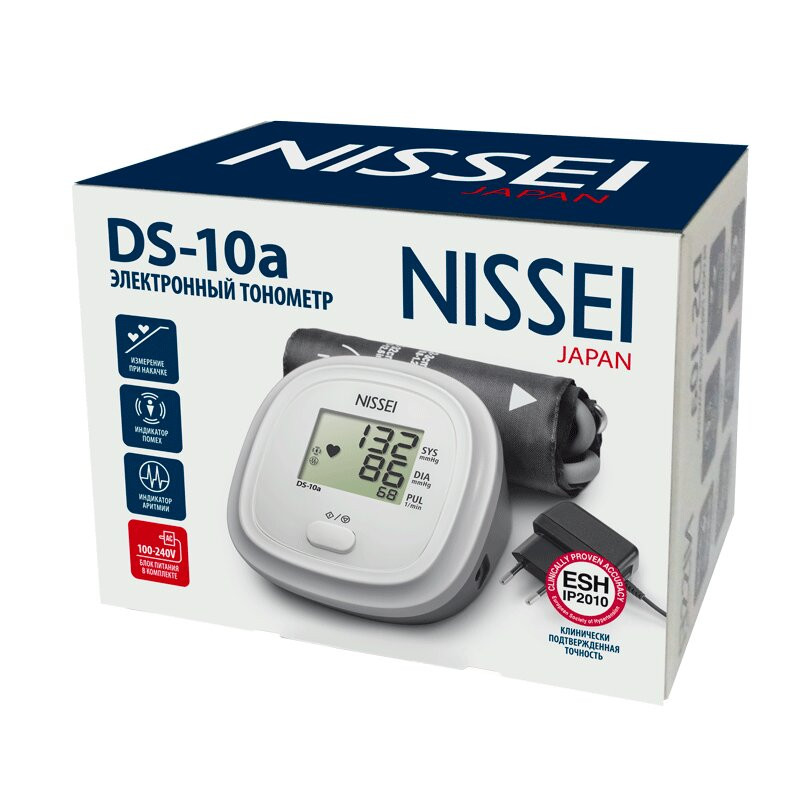 Nissei Тонометр автоматический DS-10А с адаптером