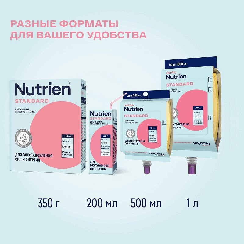 Нутриэн Стандарт диетическое лечебное питание Нейтральный вкус 1000 мл