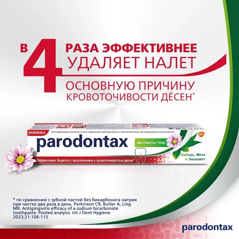 Parodontax Зубная паста Экстракты трав 75 мл