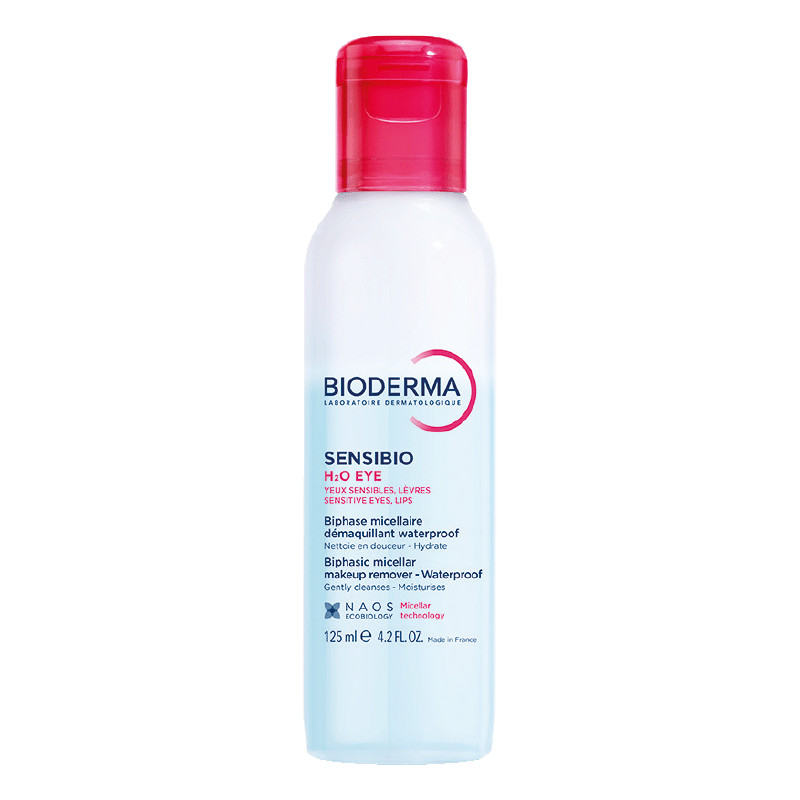 Bioderma Sensibio Средство мицелярное двухфазное для очищения макияжа глаз и губ 125 мл