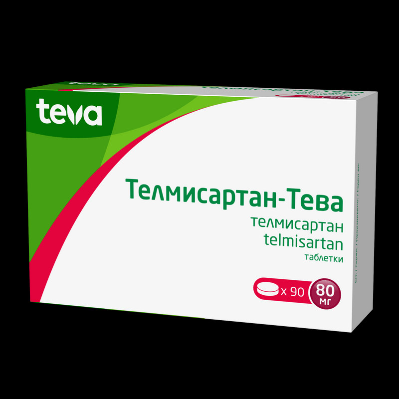 Телмисартан-Тева 80 мг таблетки 90 шт