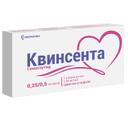 Квинсента 1,34 мг/мл раствор для инъекций 0,25/0,5 мг/доза шприц-ручка 1,5 мл