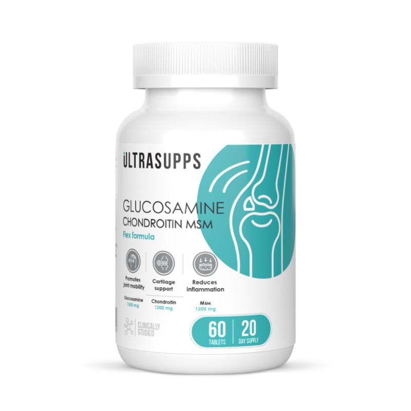 Ultrasupps Глюкозамин Хондроитин МСМ таблетки 60 шт