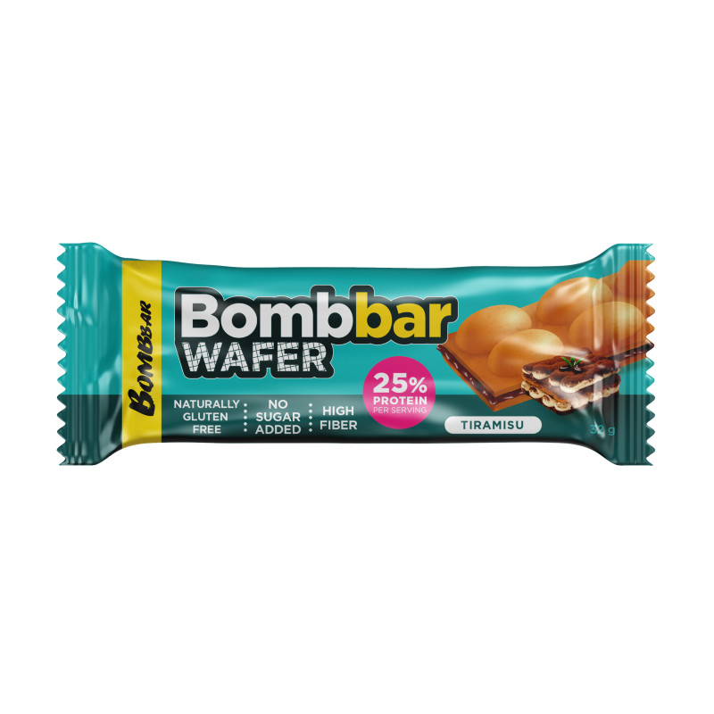 Bombbar Wafer Вафля протеиновая с шоколадно-ореховой пастой Тирамису 32 г