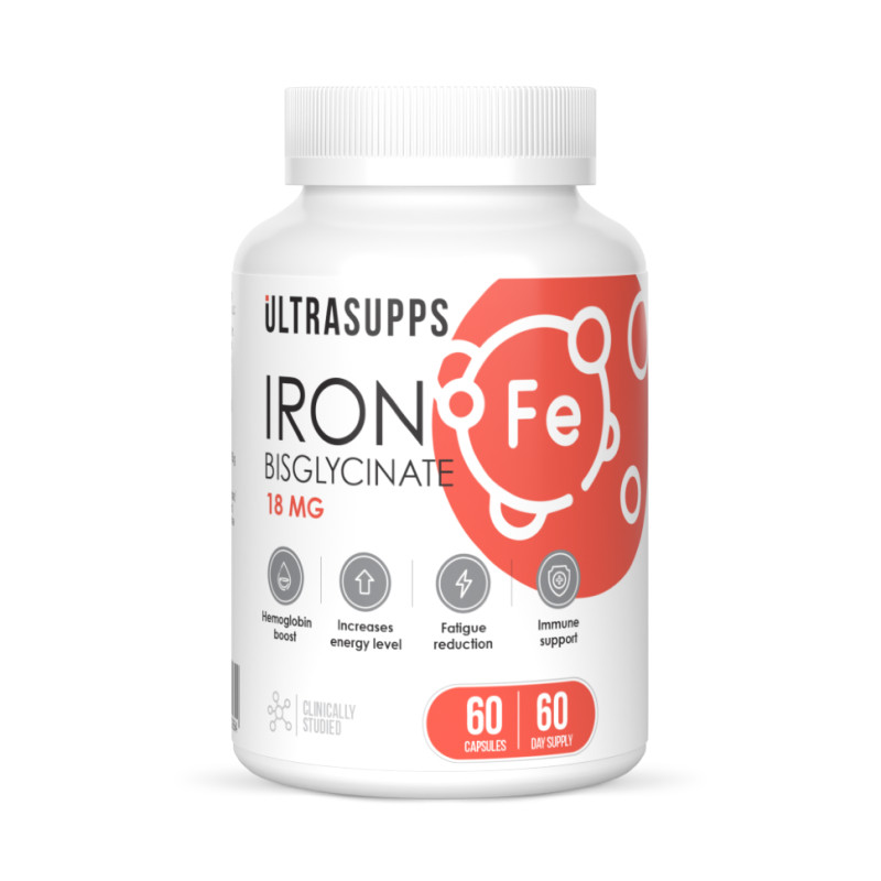 Ultrasupps Железо бисглицинат капсулы 60 шт