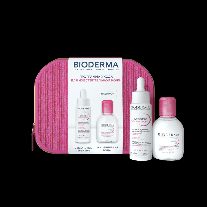 Bioderma Сенсибио Набор (сыворотка 30 мл+вода мицеллярная Н2О 100 мл)