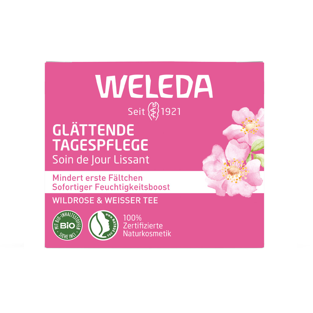 Weleda Крем для лица дневной разглаживающий Роза 40 мл