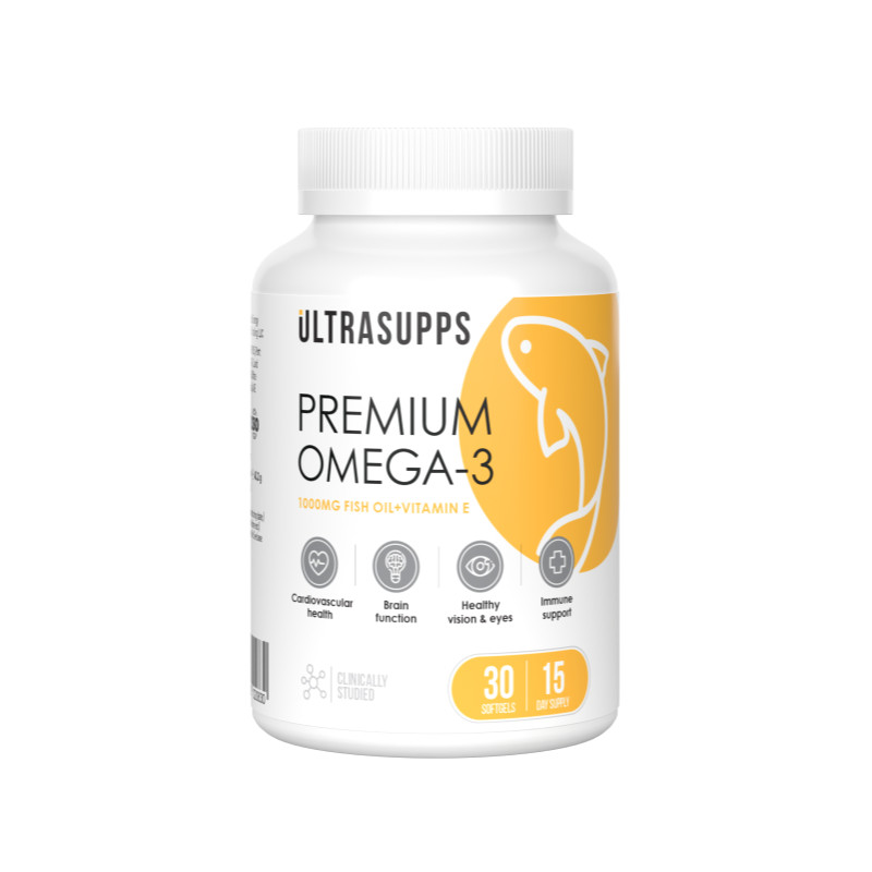 Ultrasupps Премиум Омега-3 капсулы 30 шт