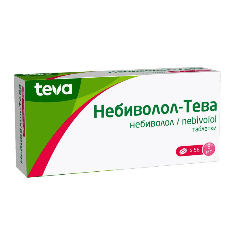 Небиволол-Тева 5 мг таблетки 56 шт