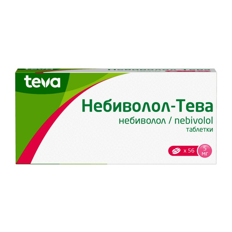 Небиволол-Тева 5 мг таблетки 56 шт