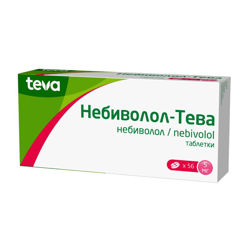 Небиволол-Тева 5 мг таблетки 56 шт
