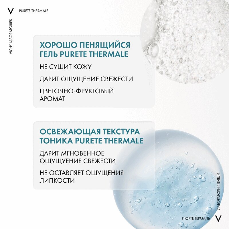 Vichy Пюрте Термаль Набор (гель 200 мл+тоник 200 мл)