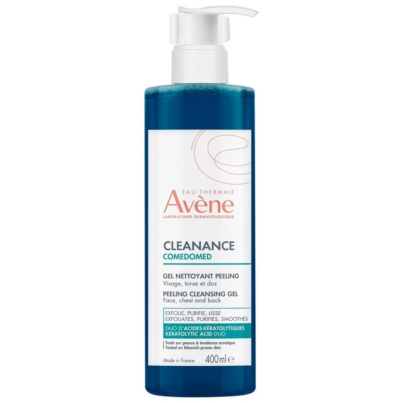 Avene Клинанс Комедомед Гель-пилинг для кожи склонной к акне очищающий обновляющий 400 мл
