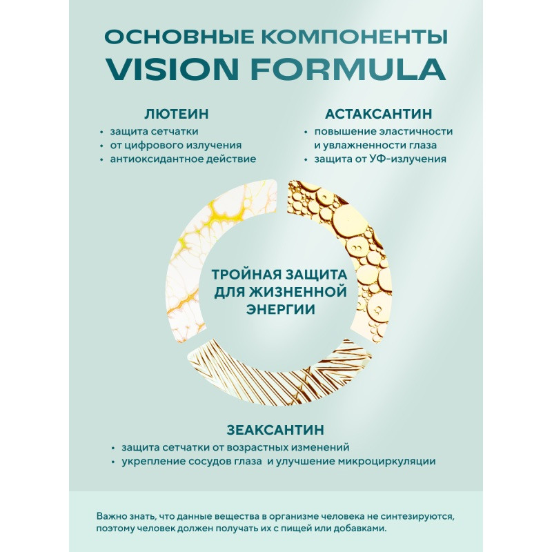 Уесаппс Ультра Энерджи Вижн Формула капс.60 шт