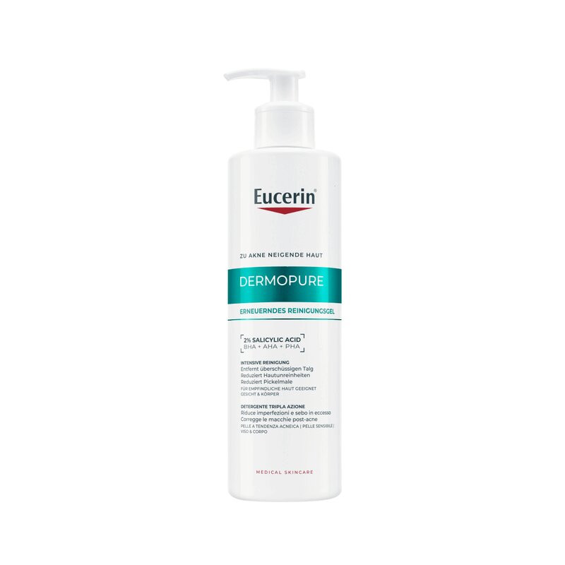Eucerin DermoPure Гель для умывания очищающий с кислотами 400 мл