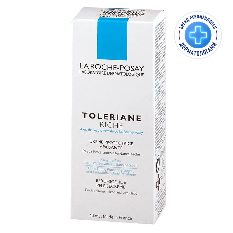 La Roche-Posay Toleriane Riche Крем увлажняющий успокаивающий для сухой кожи лица 40 мл