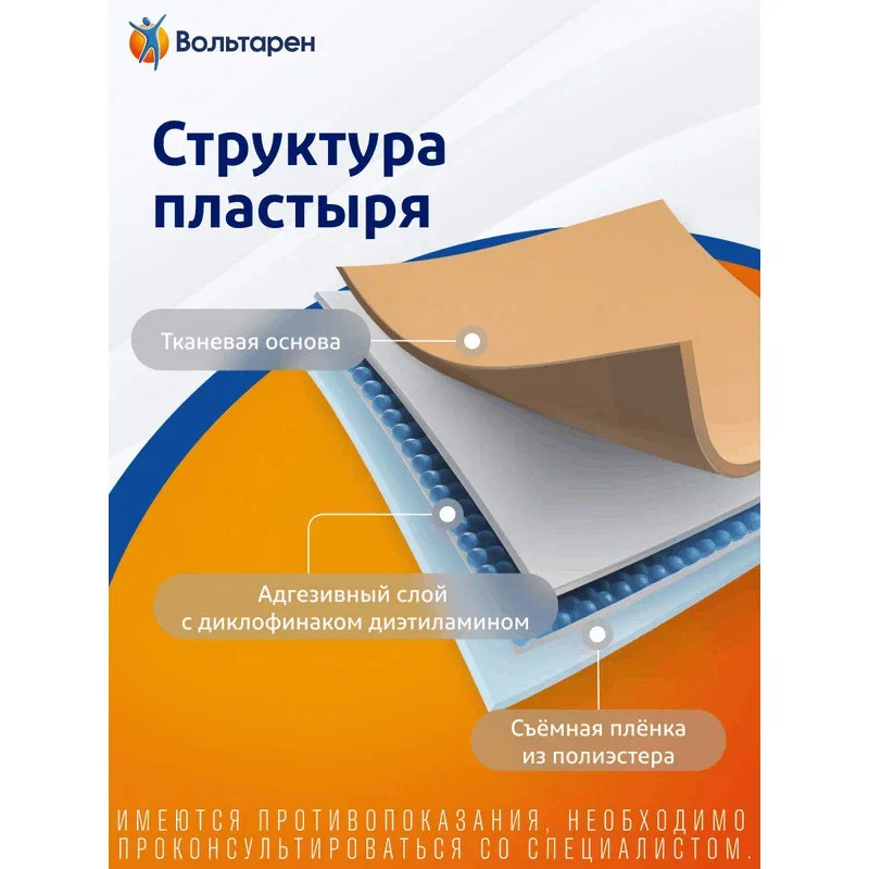Вольтарен 30 мг/сут пластырь трансдермальный 100 мм х 140 мм 2 шт