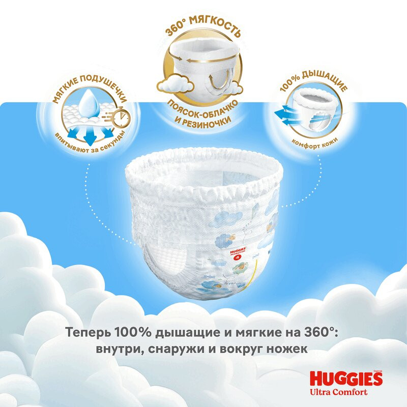 Huggies Pants 4 Подгузники-трусики для девочек 9-14 кг 17 шт