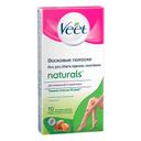 Veet Нейчуралс Полоски восковые масло Ши 10 шт